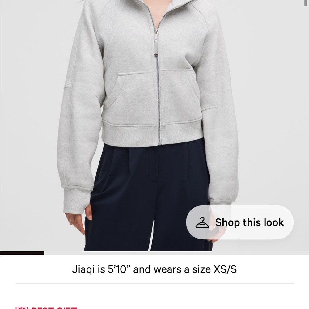 lululemon athletica scuba full zip oversized